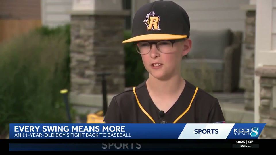 Iowa boy didn't let cancer stop him from playing baseball